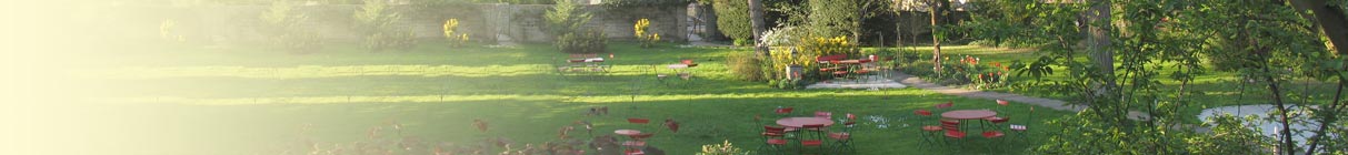 Park mit Rasenfl&auml;che und B&auml;umen